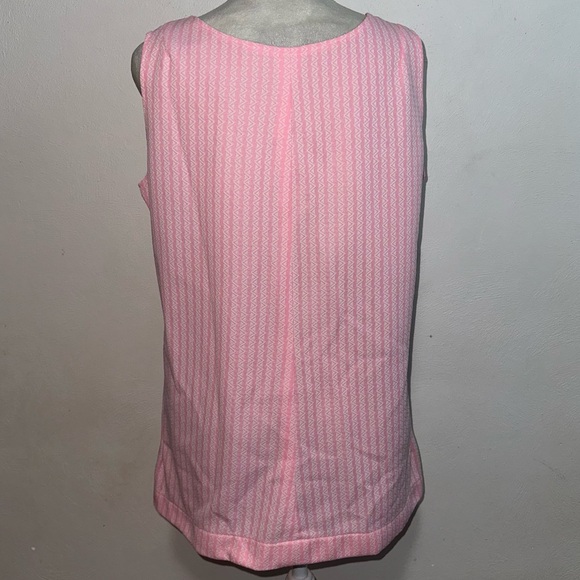 Vtg Handmade Pink & White Striped Tank Top - Picture 4 of 8